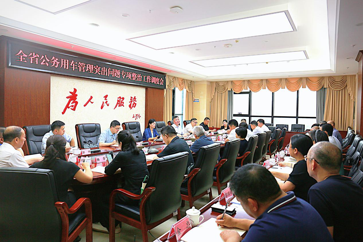 全省公务用车管理突出问题专项整治工作调度会召开